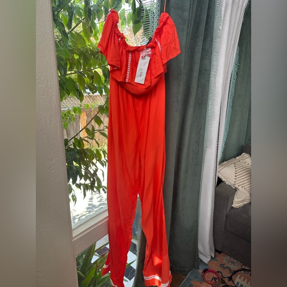 VICI Pocketed Orange Jumpsuit - Strut & Bolt - Picture 4 of 4